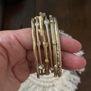 Lia Sophia Bangle Bundle (gold)